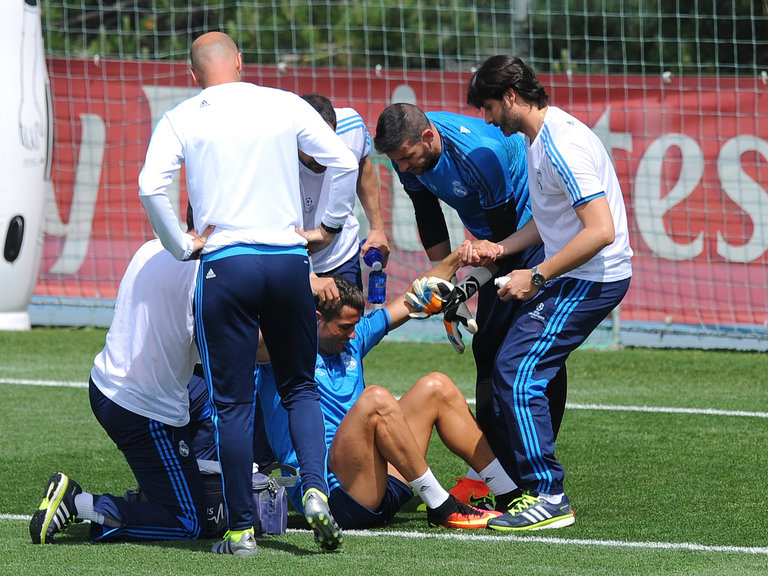 Christiano Ronaldo injured
