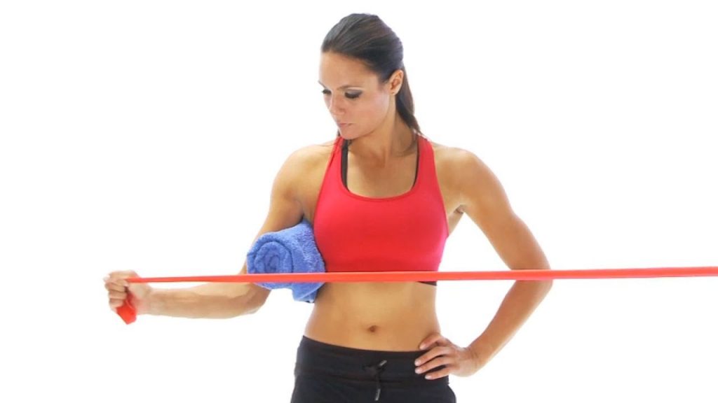 Shoulder exercises with deals bands