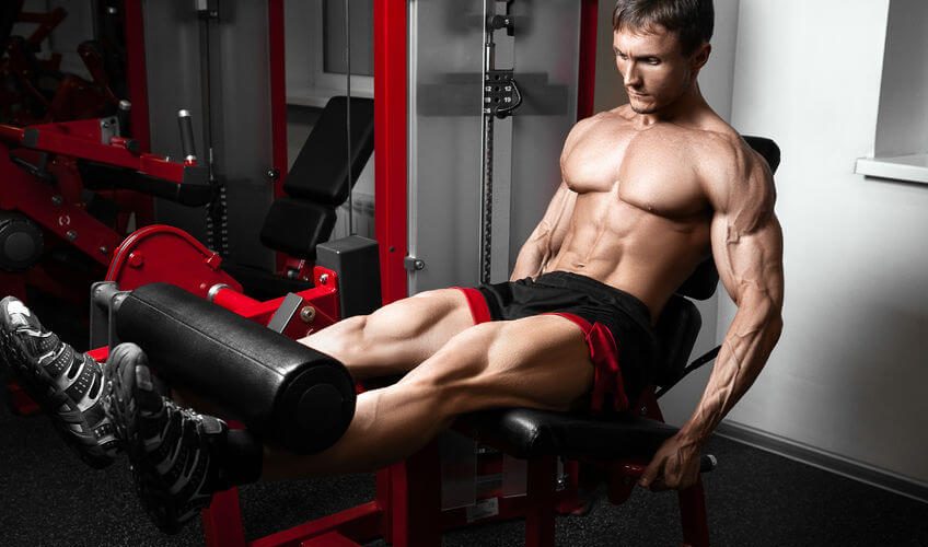 he leg extension machine?