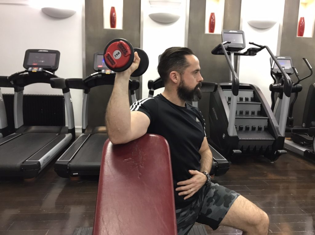 External shoulder rotation exercise