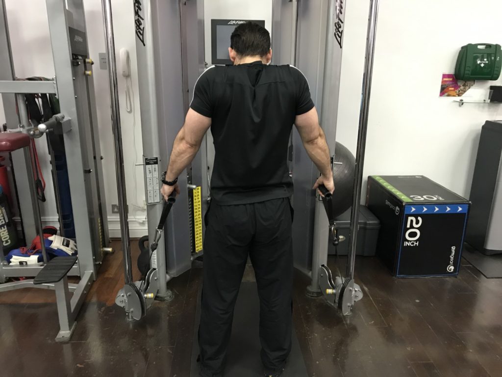 Shoulder elevation exercise