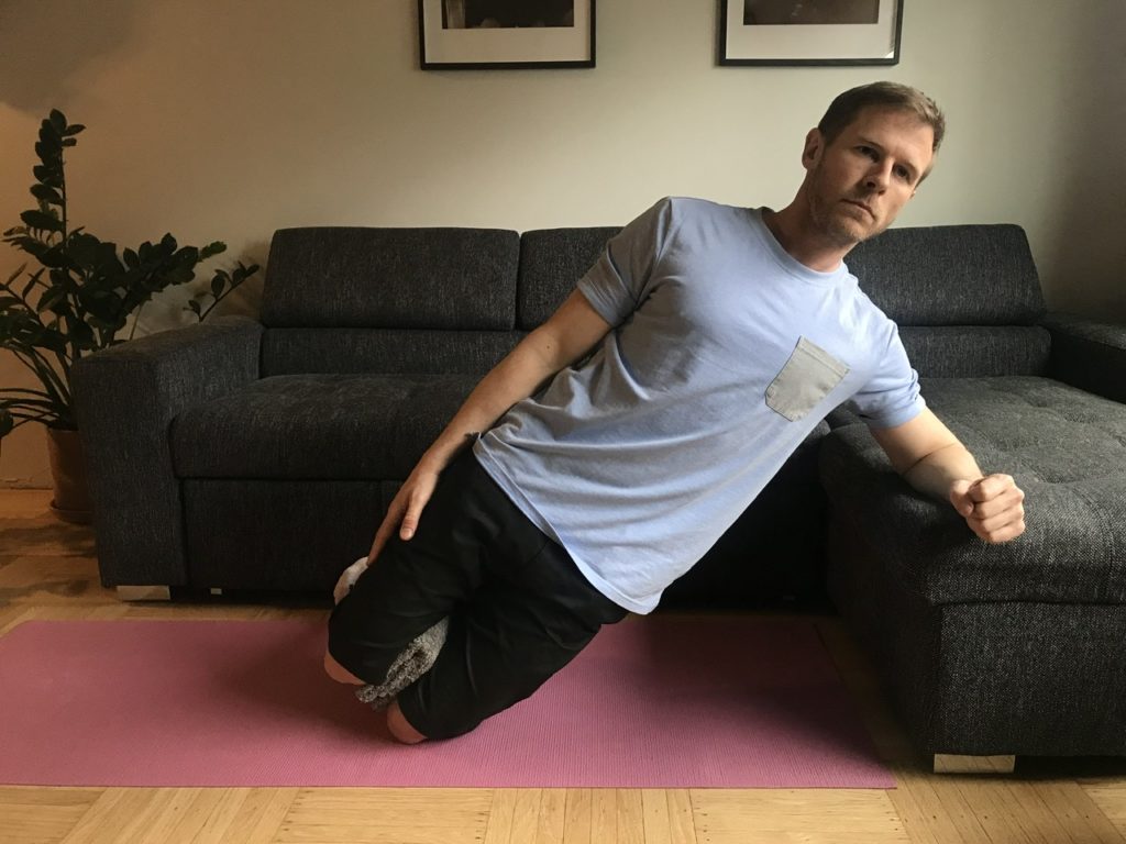 Adapted side plank best core exercise for home workouts