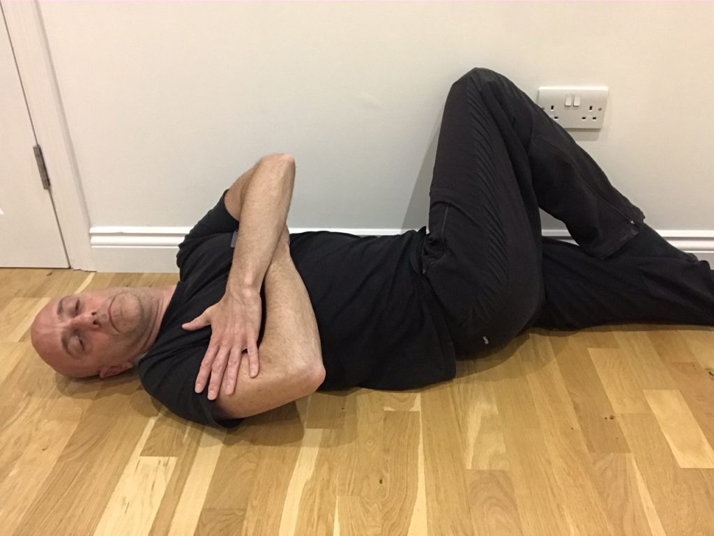 Trunk extension and rotation isometric for back pain