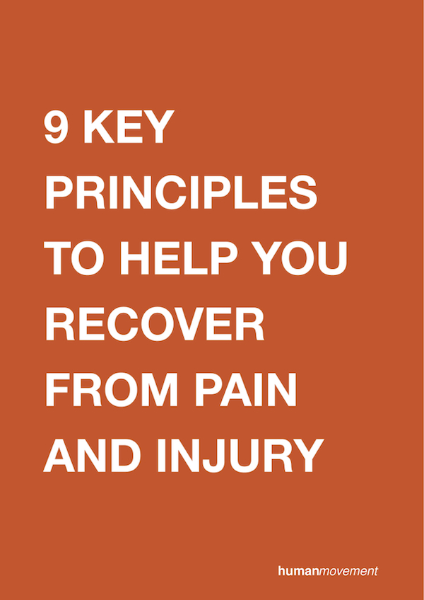9 key principles to help you recover from pain and injury pdf cover