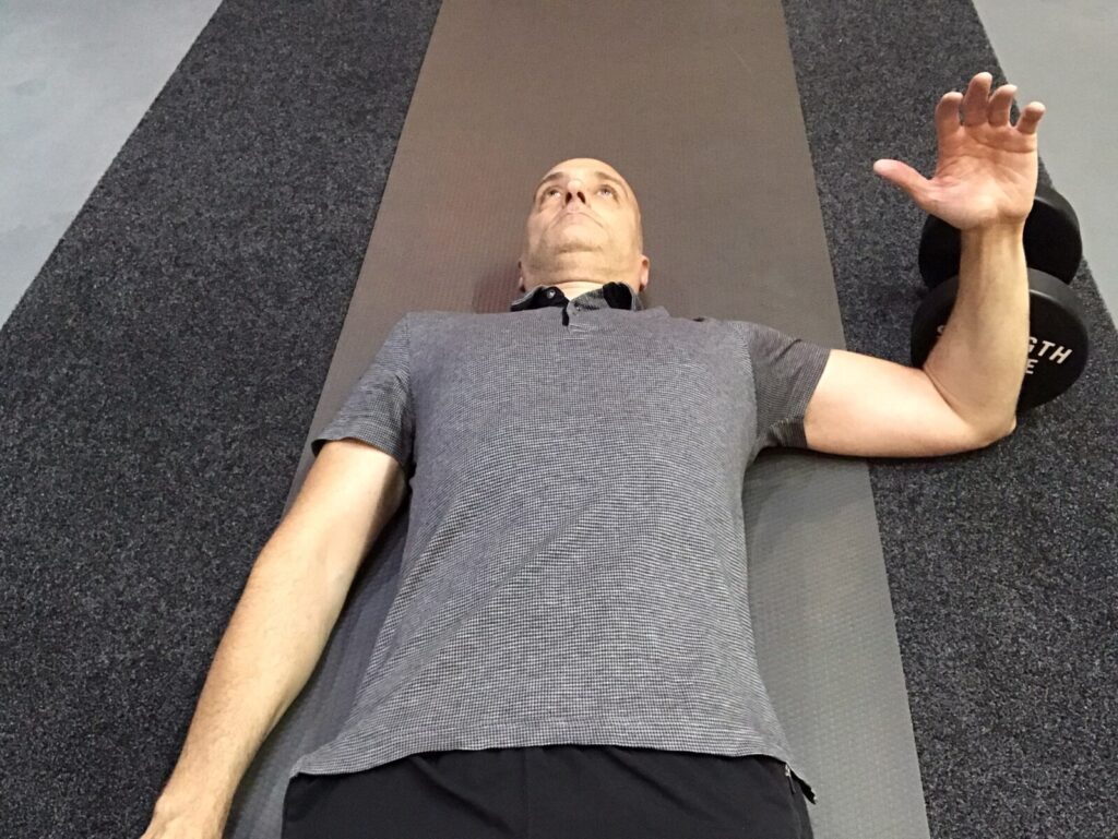 shoulder abduction exercise for lead shoulder issues